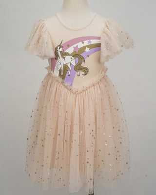 'Golden Unicorn' - Apricot Ballerina Party Gown