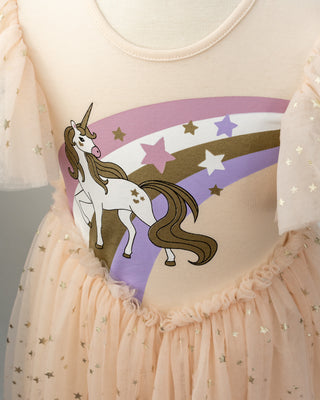 'Golden Unicorn' - Apricot Ballerina Party Gown
