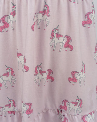 'Follow Your Dreams' -  Bubblegum Pink Stretch Organic Cotton Flutter Sleeve Play Dress