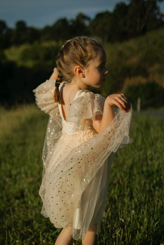 'Golden Unicorn' - Apricot Ballerina Party Gown