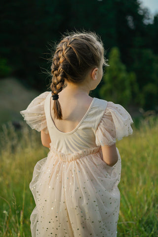 'Golden Unicorn' - Apricot Ballerina Party Gown