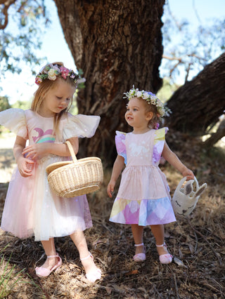 'Rainbow Hearts' - Ballerina Pink Ballerina Party Gown