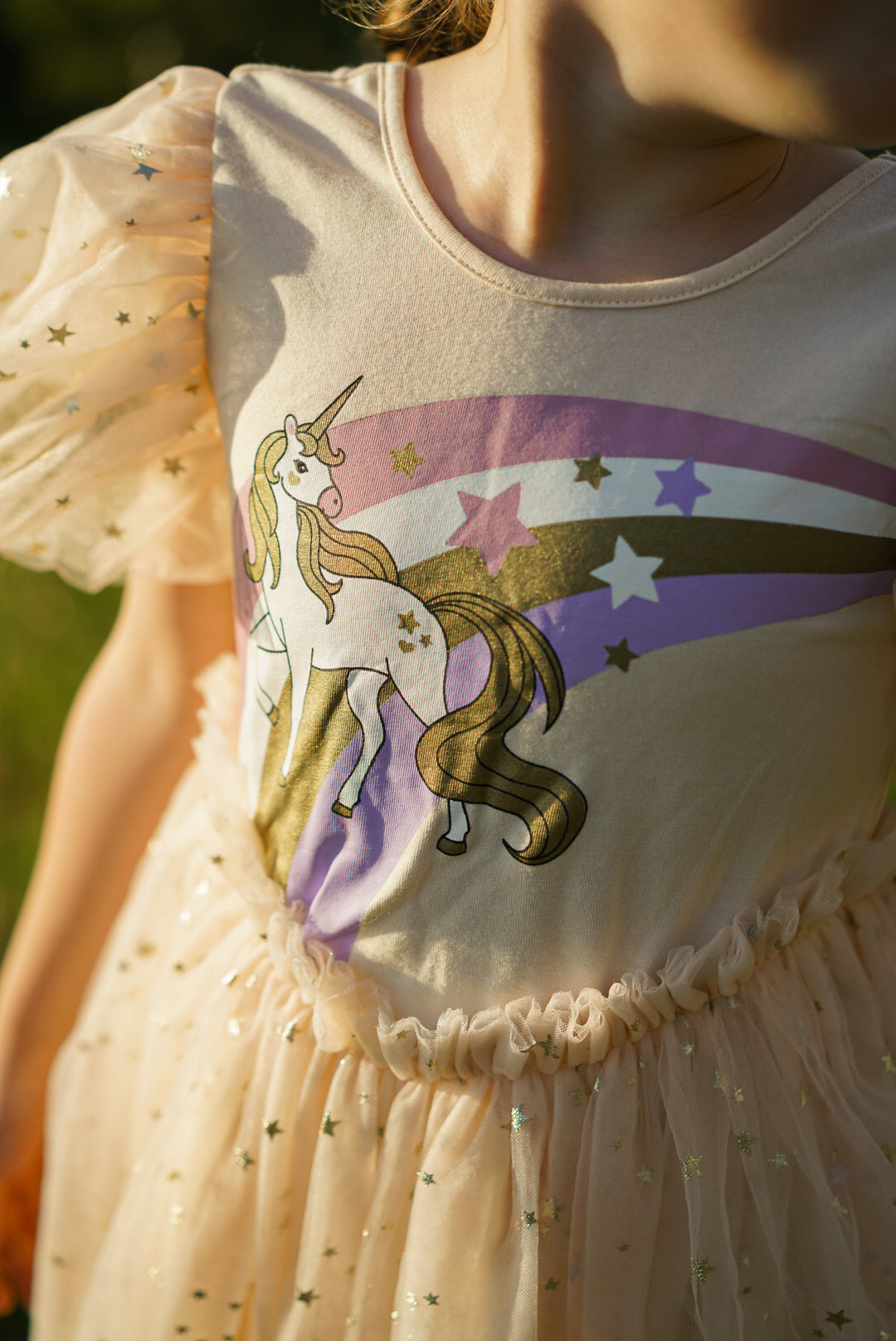 Golden Unicorn' - Apricot Ballerina Party Gown Willoughby Kids Golden Unicorn' - Apricot Ballerina Party Gown Willoughby Kids