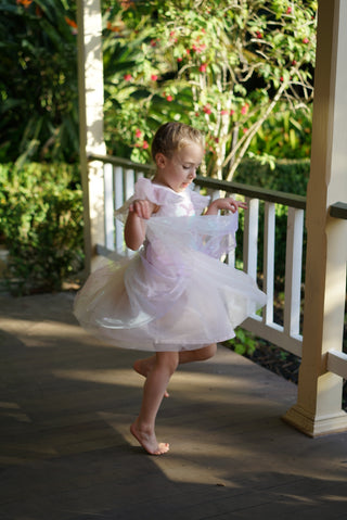 'Rainbow Hearts' - Ballerina Pink Ballerina Party Gown