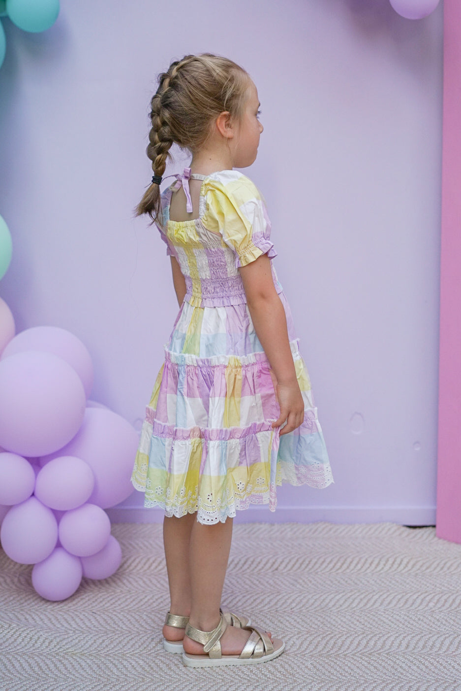 purple pastel gingham dress Gingham Dress Purple